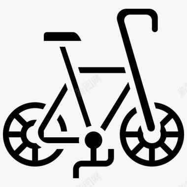 自行车赛车速度图标图标