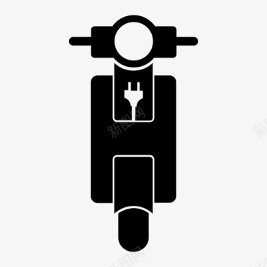 电动摩托车电动车摩托车图标图标