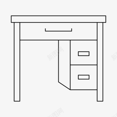 桌子透明png书桌装饰家具图标图标