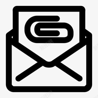 移动电子邮件帐户附件图标图标