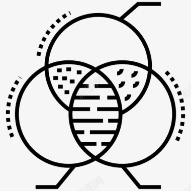 分析矢量图圆图数据分析饼图图标图标