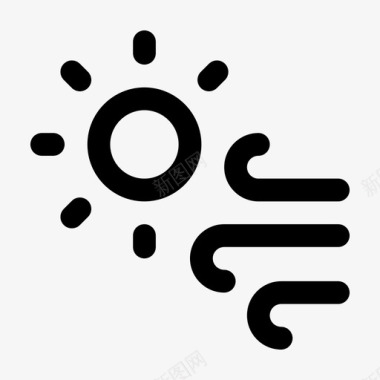 晴天太阳太阳天气预报晴天图标图标