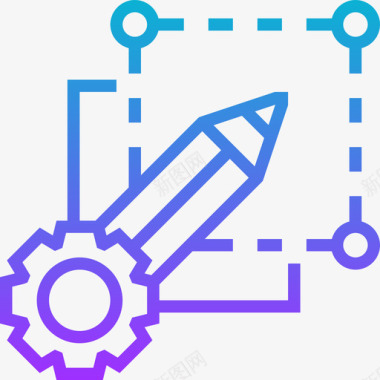 框架平面工具14渐变图标图标