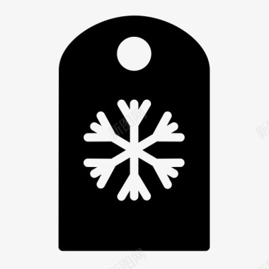 标签购物雪花图标图标