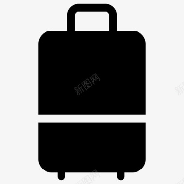旅行箱旅行和度假实心图标图标