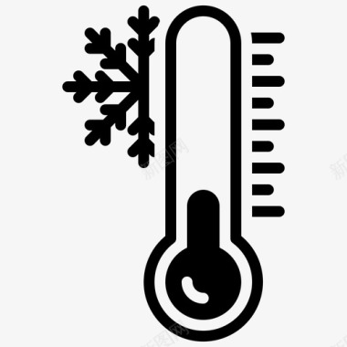 摄氏低温摄氏度测量图标图标