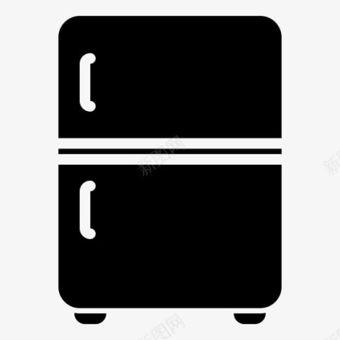冰箱盒子电图标图标