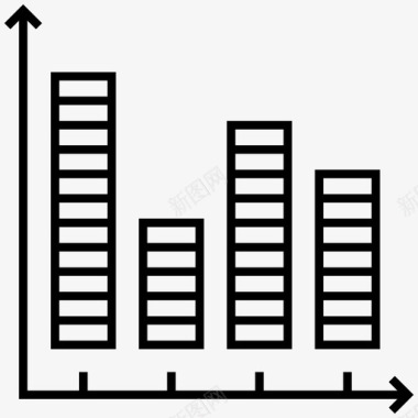 微博图标应用直方图图表应用程序柱状图图标图标