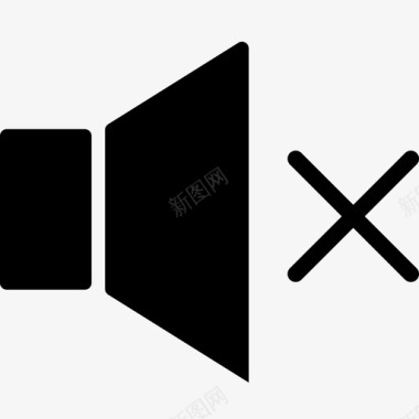 音频曲目静音音频声音图标图标