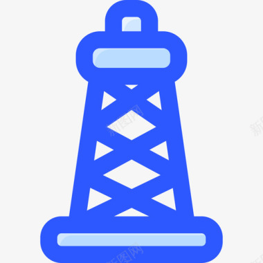 井架石油井架商业金融16蓝色图标图标