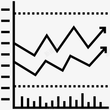 箭头信息图条形图图形表示图标图标