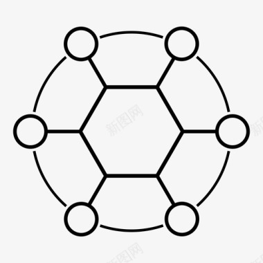 三角循环循环图业务图表图标图标