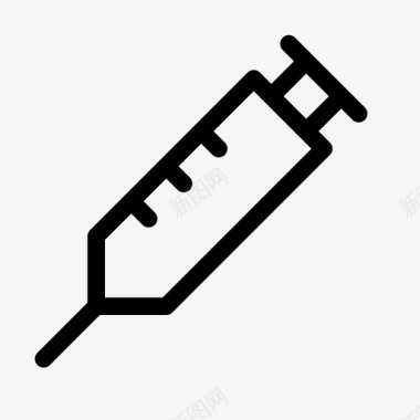 科学医疗标注射器医疗保健输液图标图标