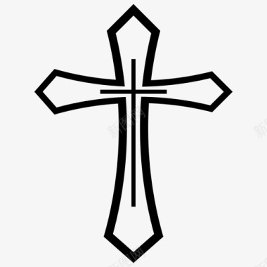 宗教十字架基督教十字架基督教符号图标图标