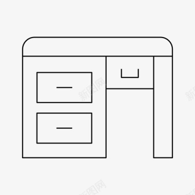 桌子透明png书桌装饰家具图标图标