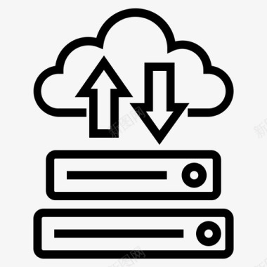云服务器云服务器数据库网络图标图标