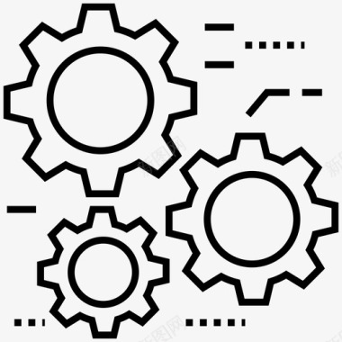 保养齿轮齿轮维护设置图标图标