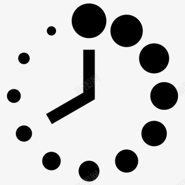 现代时钟指针时间图标图标