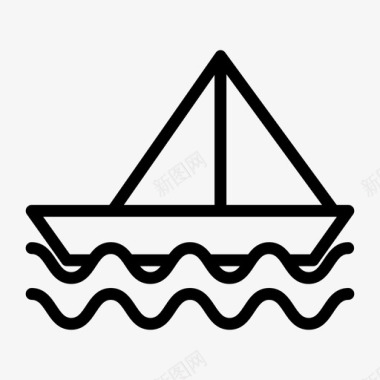 轮船邮轮船海图标图标