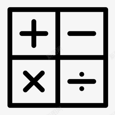 计算器学习数学图标图标