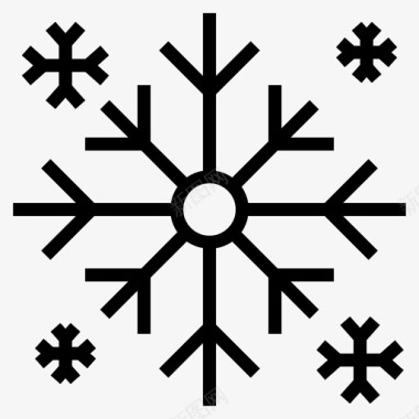雪花圣诞节冬天图标图标