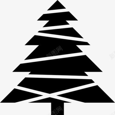 圣诞节圣诞树装饰图标图标