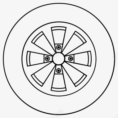轮胎标志汽车车轮配件轮胎图标图标