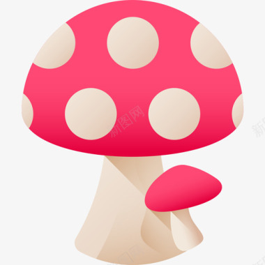 蘑菇弹簧69彩色图标图标