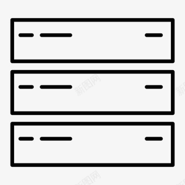 托管服务器机架服务器数据数据库图标图标