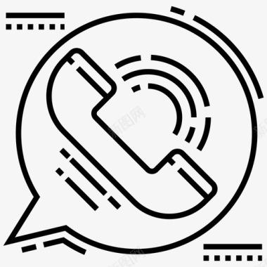 通信呼叫通信电话图标图标