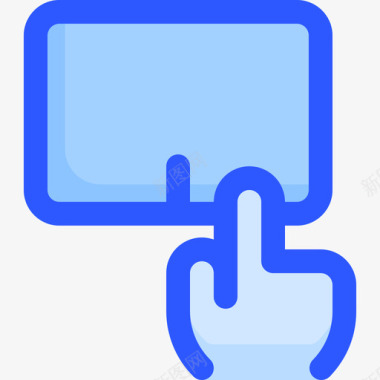 触控板计算机硬件39蓝色图标图标