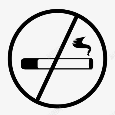 禁止吸烟限制标志商务办公室图标图标