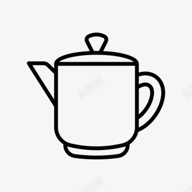 茶具茶壶烹饪图标图标