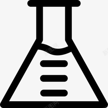 绿色化学药物试管化学锥形烧瓶图标图标