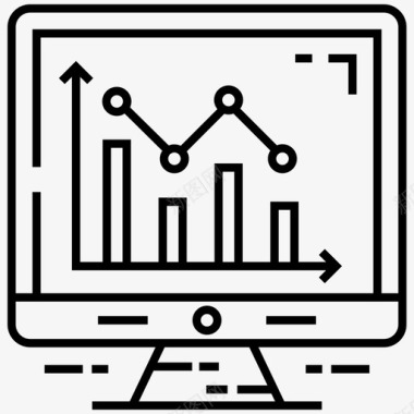 黄白色信息图表在线分析商业图表图表信息图表图标图标