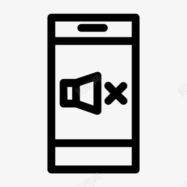 手机屏幕图静音智能手机android手机图标图标