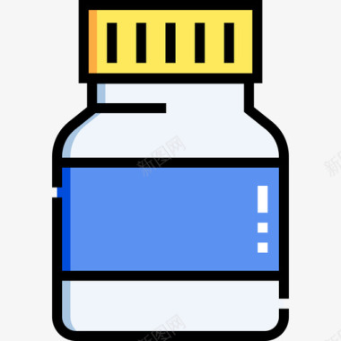 维生素健康103线性颜色图标图标