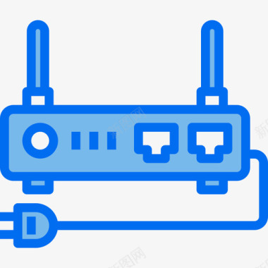 数码家用Wifi家用电子5蓝色图标图标