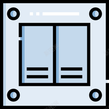 icon开关开关电工工具和元件10线性颜色图标图标