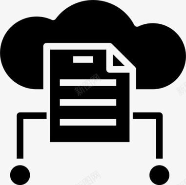 云计算机数据存储2固态图标图标