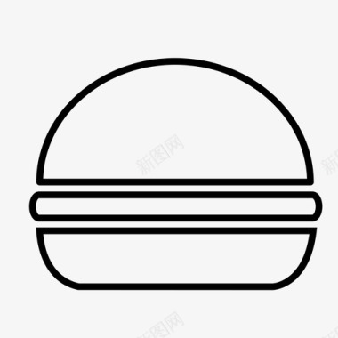 食物汉堡汉堡快餐图标图标