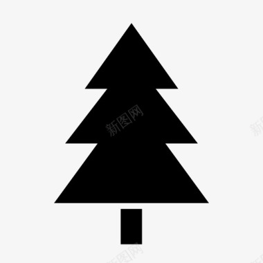 圣诞节庆祝森林图标图标