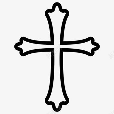 宗教十字架基督教十字架基督教符号图标图标