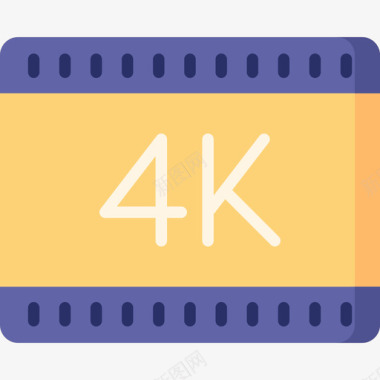 4K指示牌4k胶卷24摄像机平板图标图标