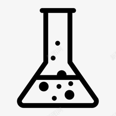 实验科学的图标烧杯化学实验室图标图标