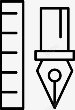 量尺子平面编辑工具钢笔工具图标图标