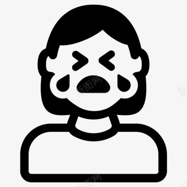 眼泪哭泣情绪化图标图标
