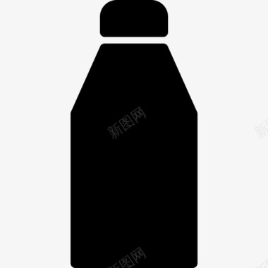 奶瓶奶瓶健康的固体图标图标