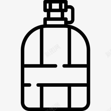 瓶装水饮料玻璃杯图标图标
