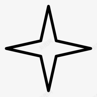 形状和符号星星图形形状图标图标